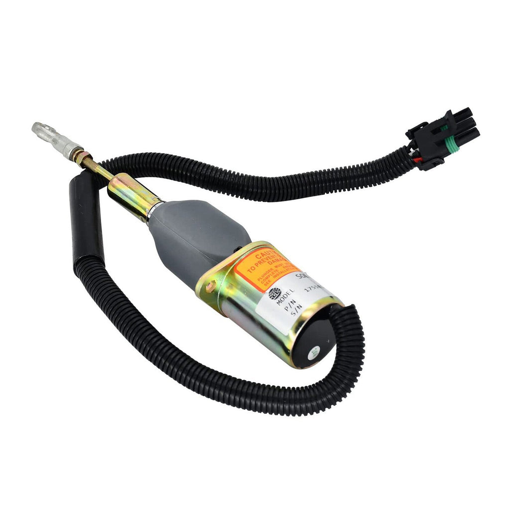 Shutoff Solenoid RE504223 for John Deere Engine 7.6L 6076 8.1L 6081 Buncher 653E