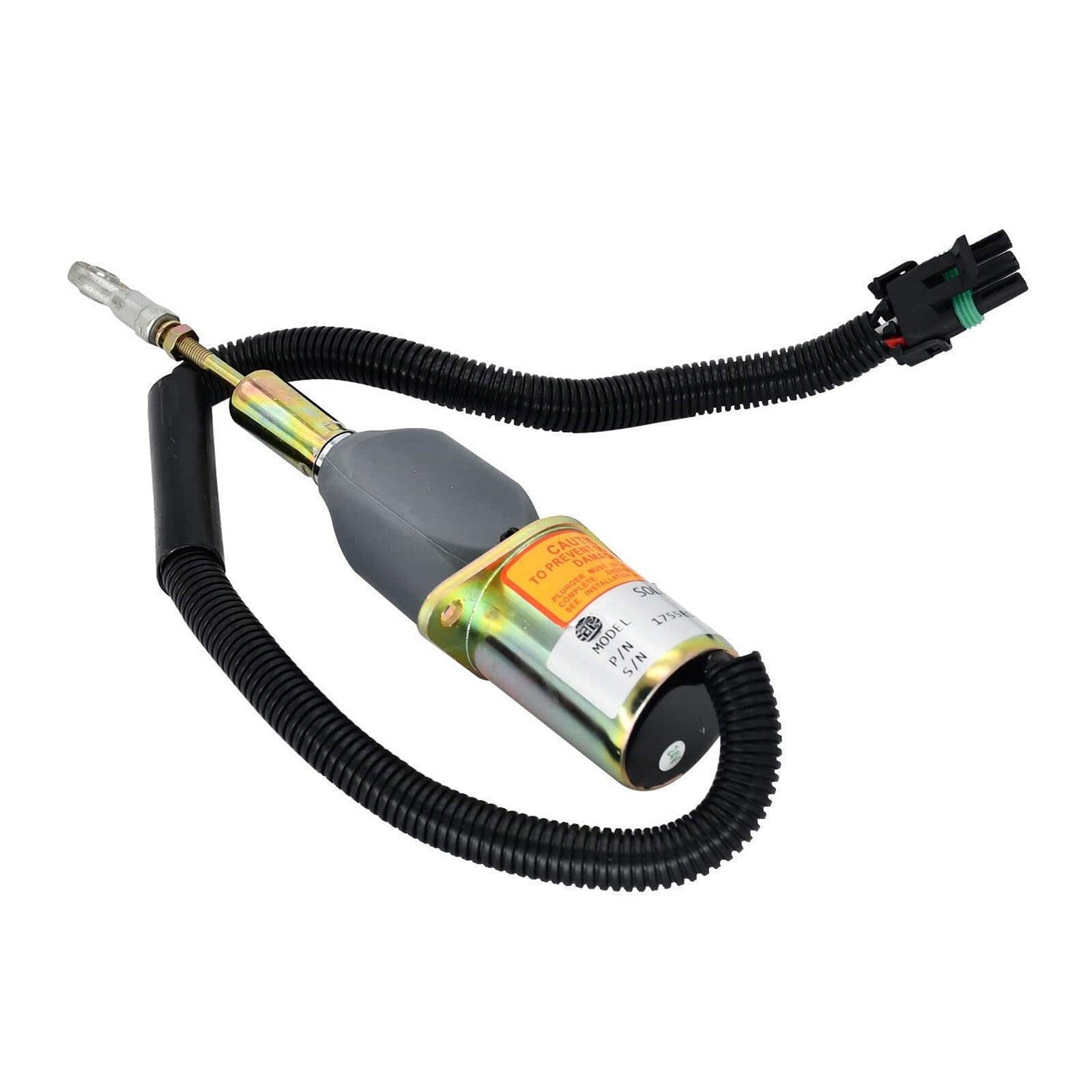 Shutoff Solenoid RE504223 for John Deere Engine 7.6L 6076 8.1L 6081 Buncher 653E