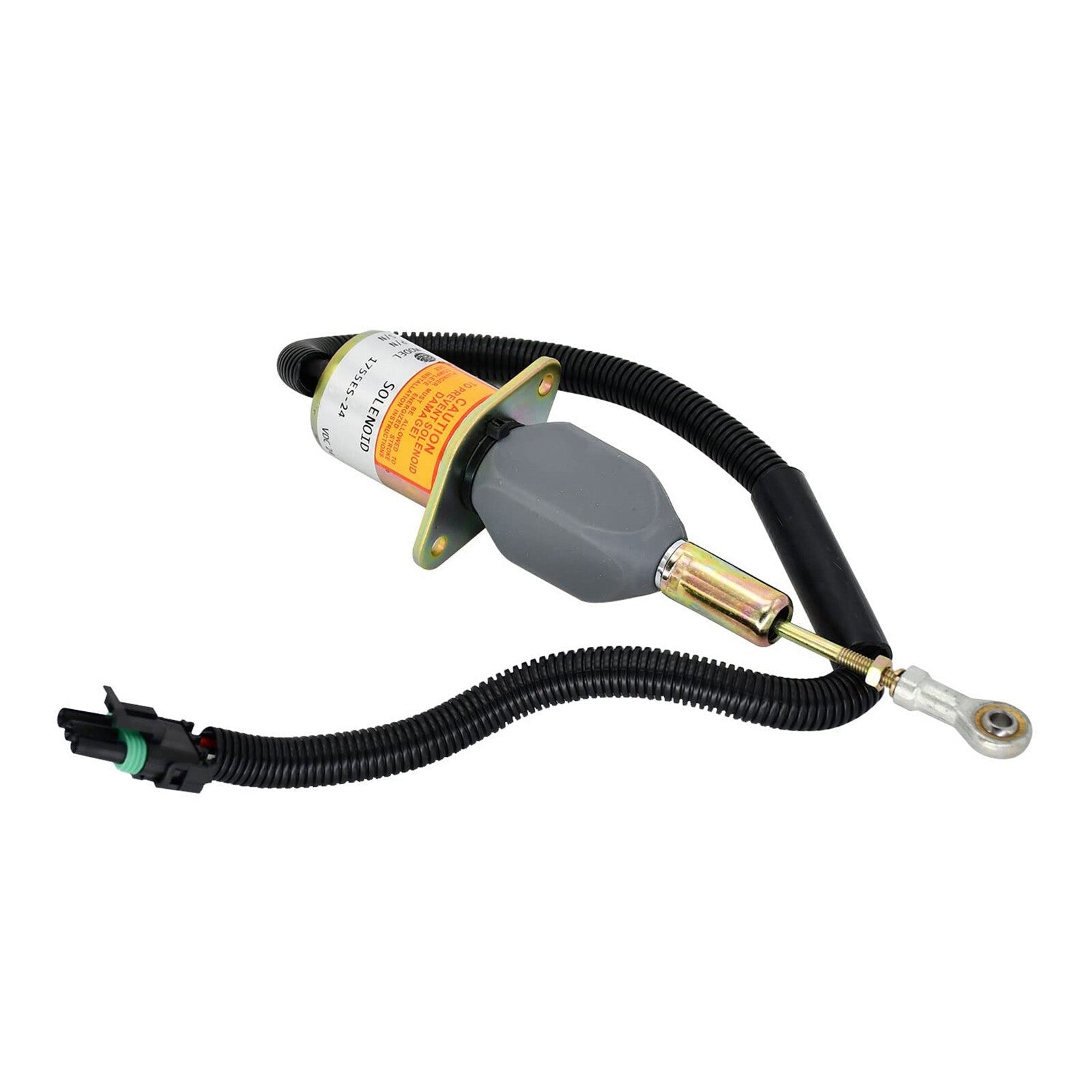 Shutoff Solenoid RE504223 for John Deere Engine 7.6L 6076 8.1L 6081 Buncher 653E