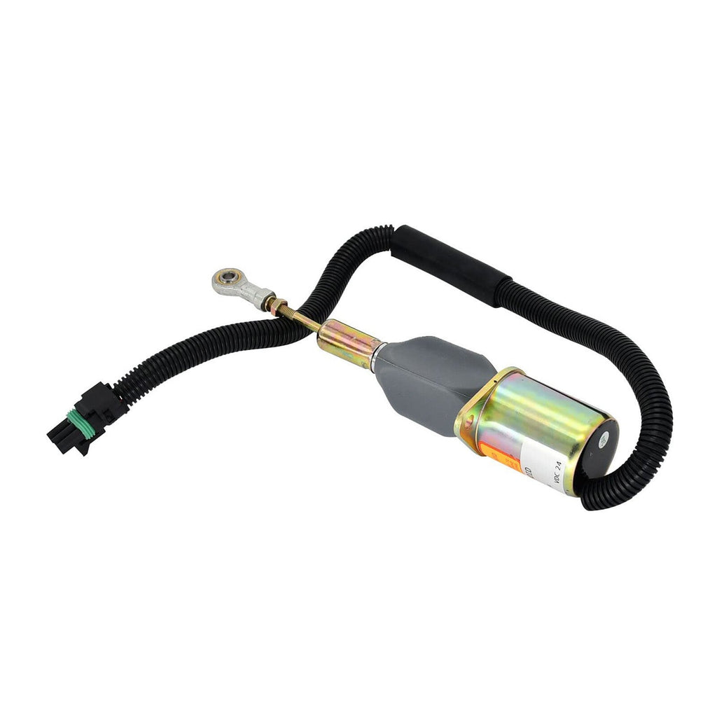 Shutoff Solenoid RE504223 for John Deere Engine 7.6L 6076 8.1L 6081 Buncher 653E