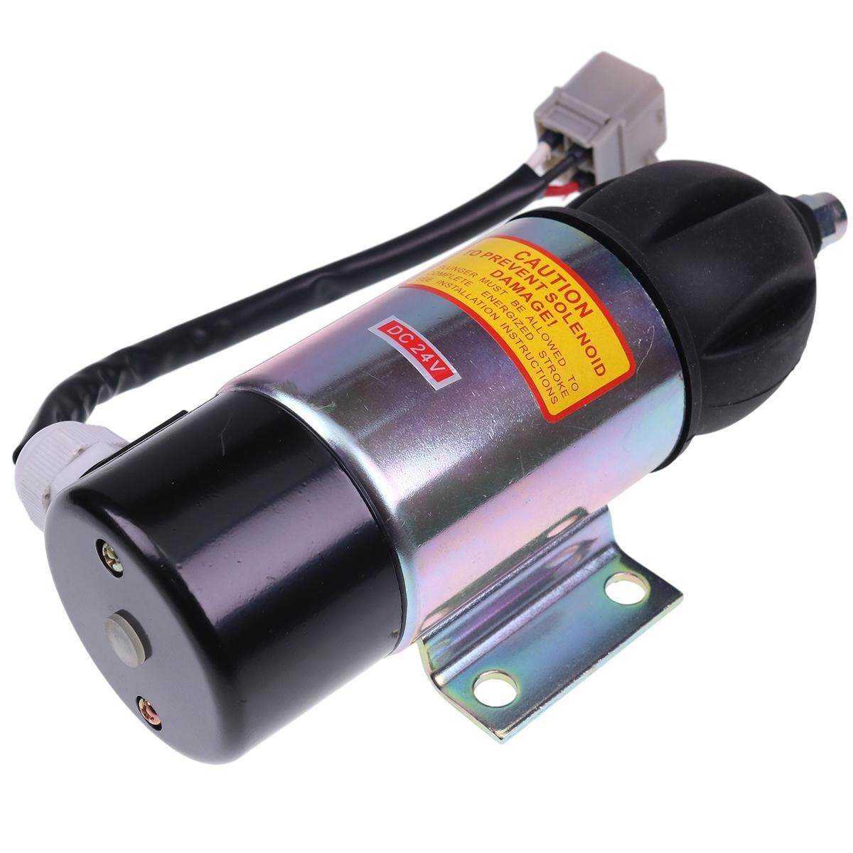 24V Stop Solenoid Valve 881531 for Volvo Penta TAMD70E TAMD70D AQD70D 24V 3WIRES