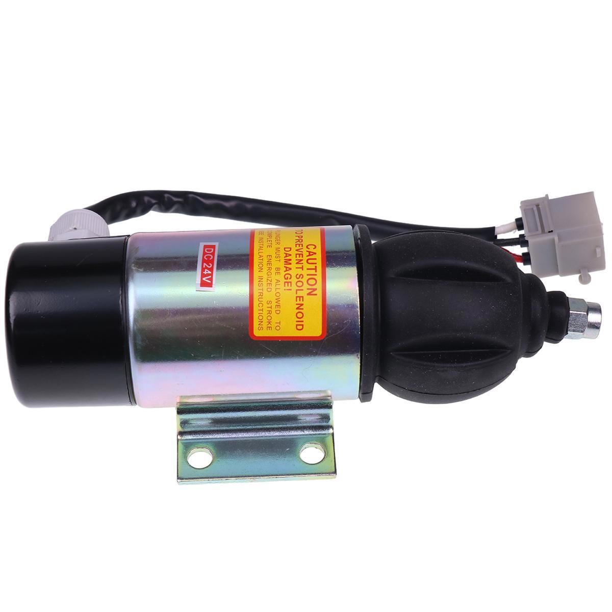 24V Stop Solenoid Valve 881531 for Volvo Penta TAMD70E TAMD70D AQD70D 24V 3WIRES