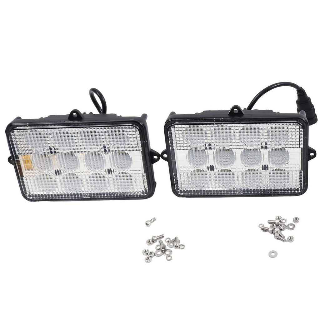 2Pcs 6"x4" LED Cab Light 6500K AH159332 for John Deere 9410 9510 9610 9400 9500