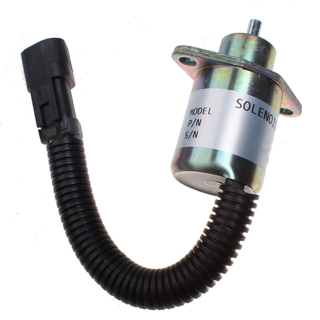 12V Fuel Shutoff Solenoid 2848A278 for Perkins CAT 246 Skid Steer UB704 Engine