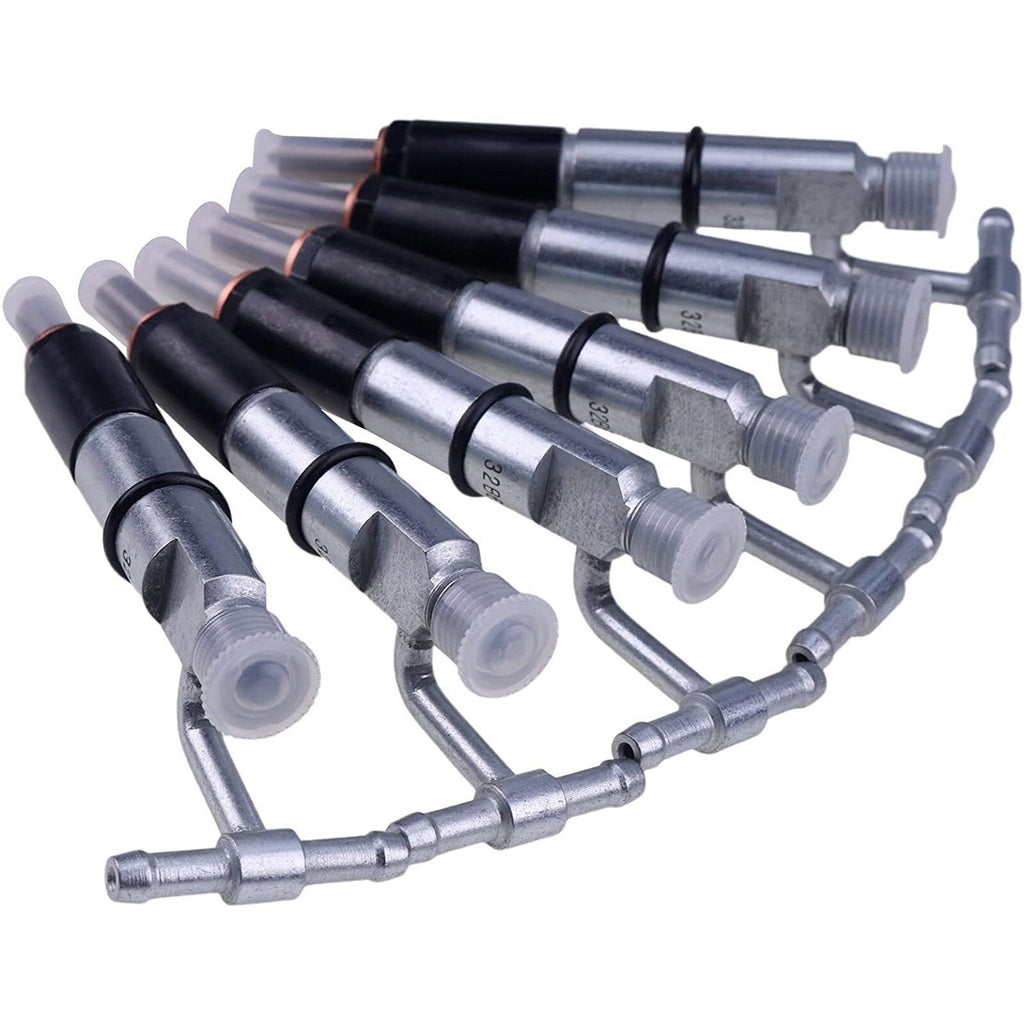 6PCS Fuel Injector 128-3293 for Caterpillar Engine 3046 Excavator 315 315B