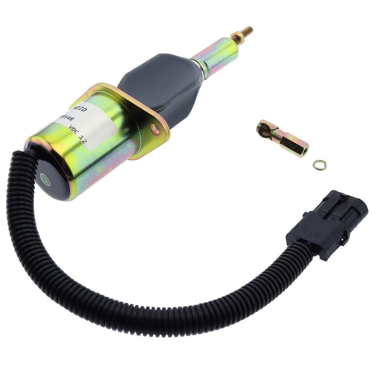 12V Stop Solenoid 3928160 SA-4293-12 for Cummins 6C8.3 ISC8.3 ISL9 QSC8.3 QSL9