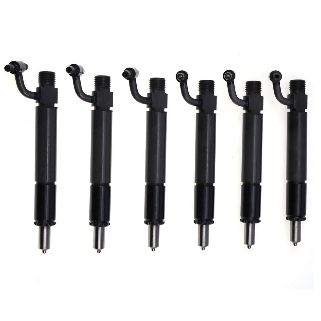 6PCS Fuel Injector w/Cap 631571C91 675967C91 for Case DT-414 D-436 D-414 DT-436