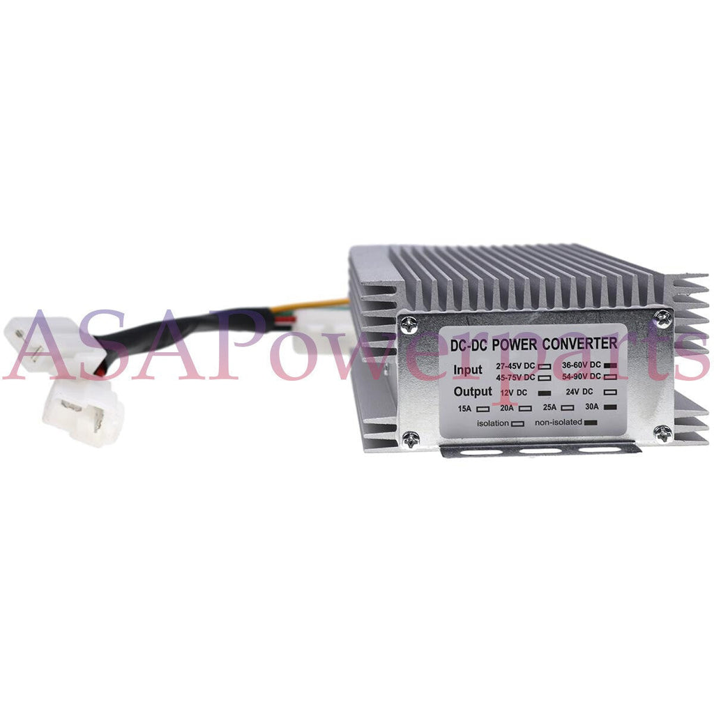 DC Converter 48V to 12V Step Down Reducer 30A 360W 0A~30A for Golf Cart E-Z-GO