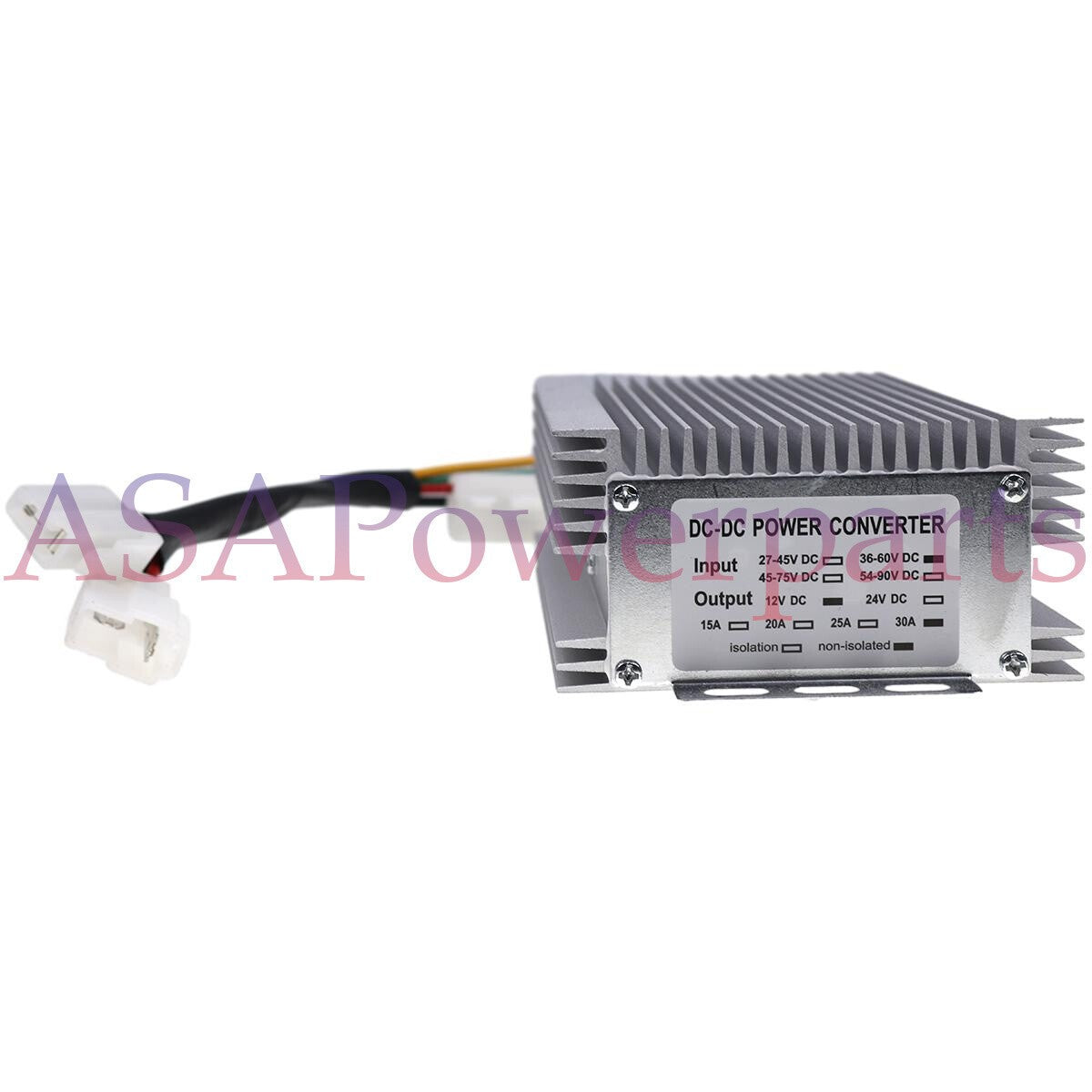 DC Converter 48V to 12V Step Down Reducer 30A 360W 0A~30A for Golf Cart E-Z-GO