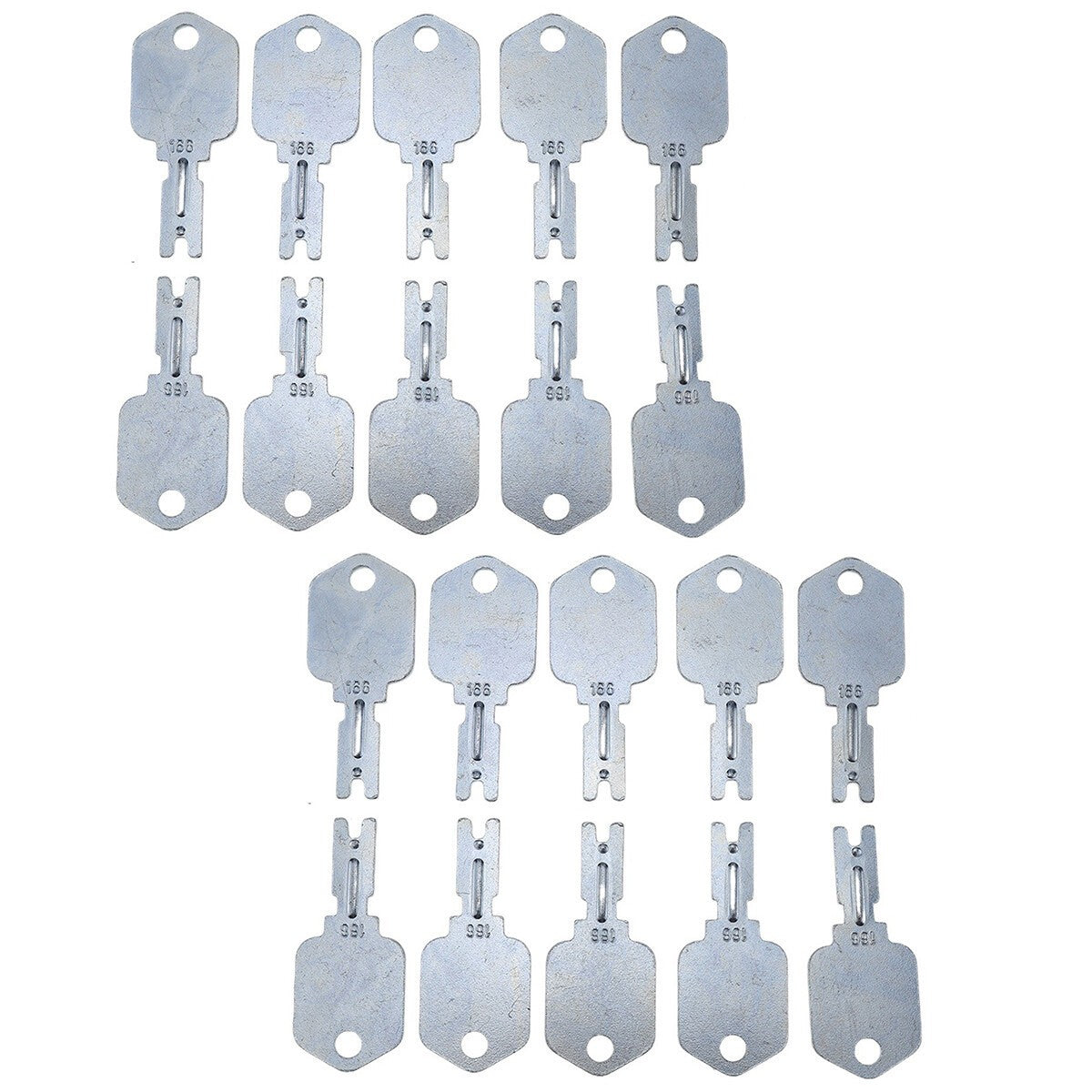 20X for Clark Crown Gradall Gehl Hyster Komatsu Yale #166 Forklift Ignition Key
