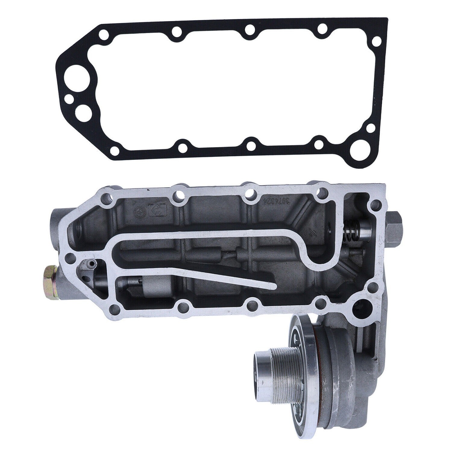 3922882 Oil Cooler Head for Hyundai Excavator R290LC3 Cummins Engine ISC 8.3