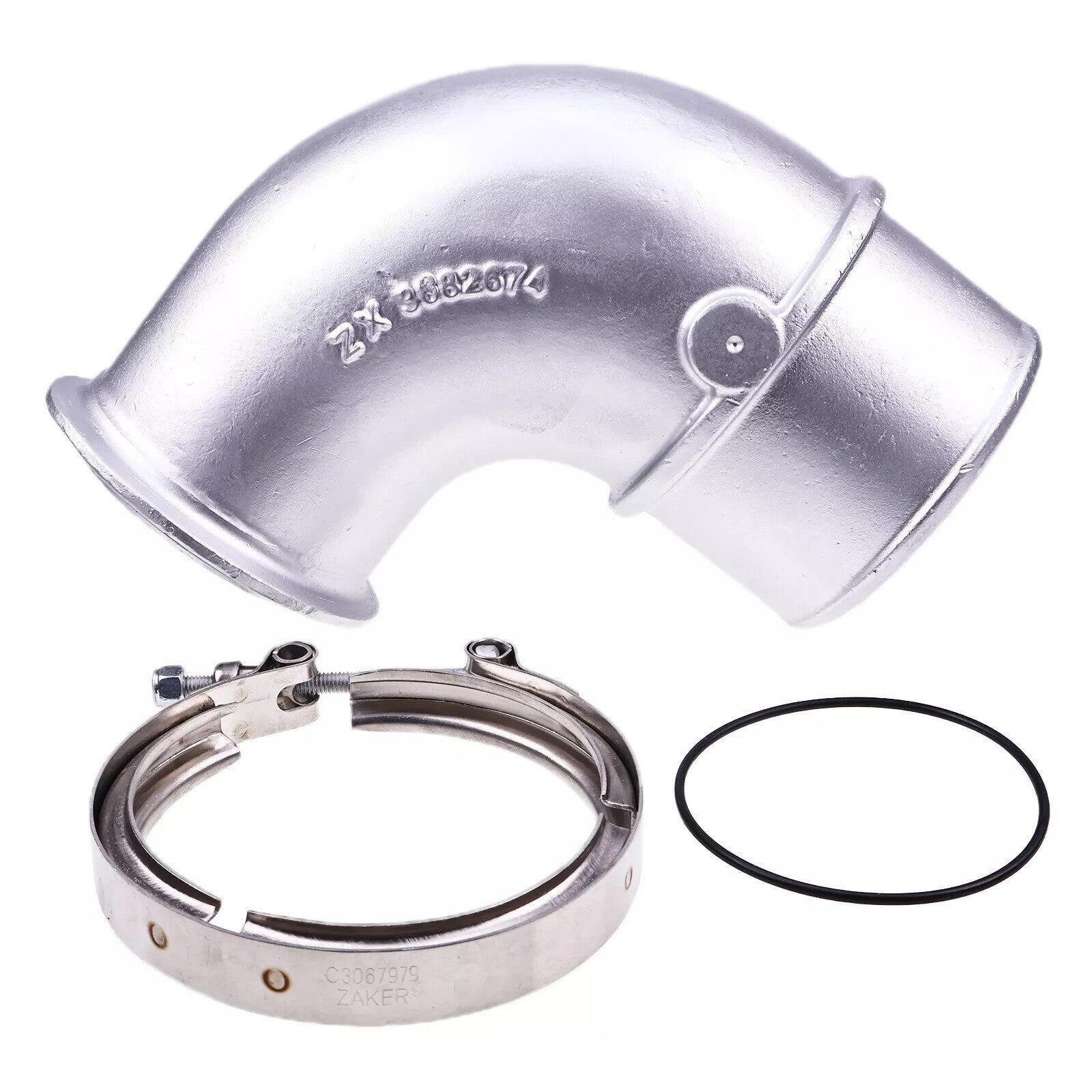 Elbow With Clamp And O-Ring 3682674 for Cummins Engine ISX