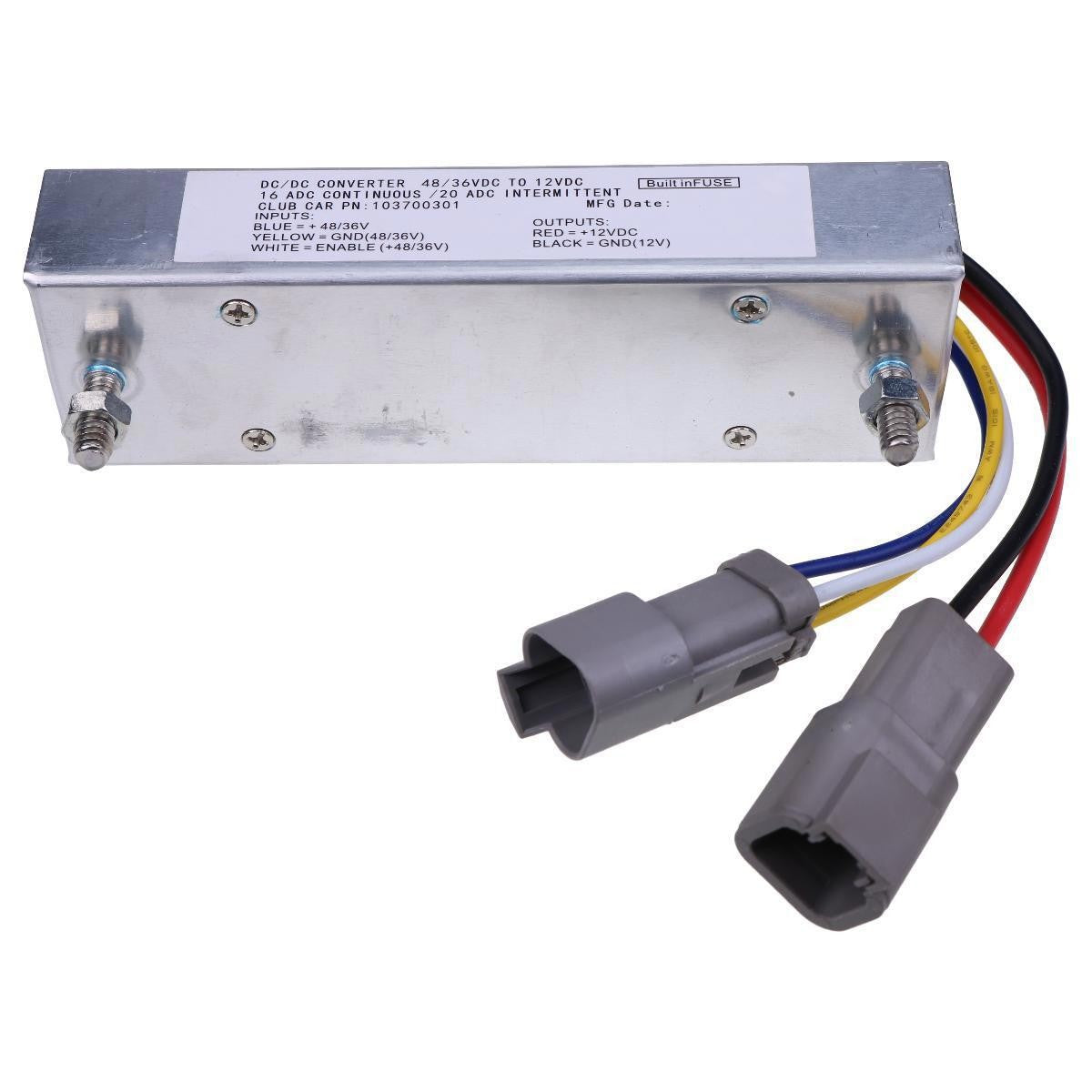 DC Converter 103700301 for Club Car Golf Cart DS Precedent Tempo