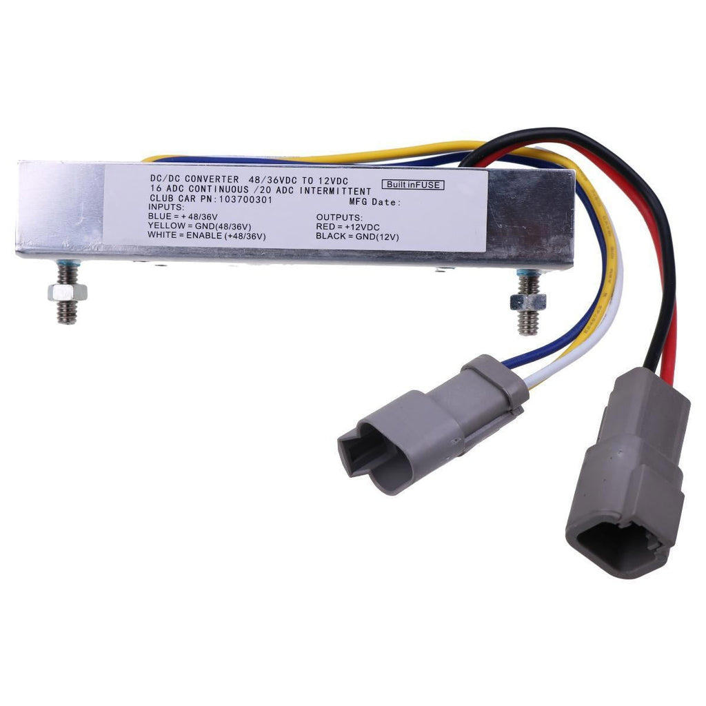 DC Converter 103700301 for Club Car Golf Cart DS Precedent Tempo