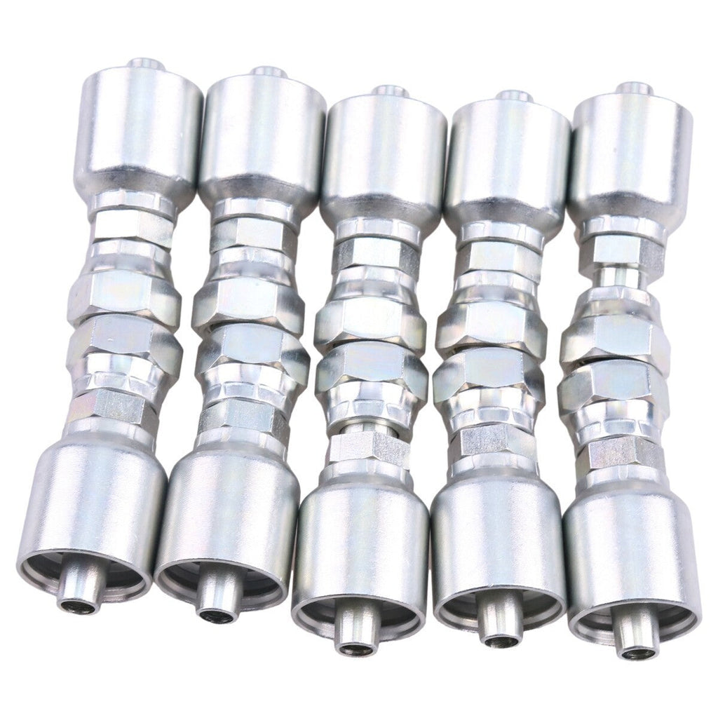 10X Hydraulic Hose Fitting With 3/8" Flat Face Seal Thread 1JS43-6-6 for Parker