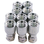 10X Hydraulic Hose Fitting With 3/8" Flat Face Seal Thread 1JS43-6-6 for Parker