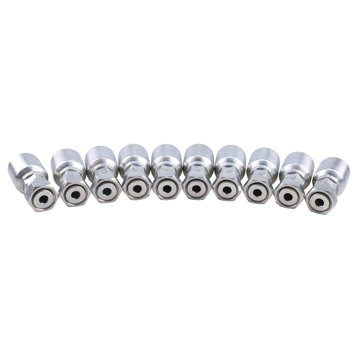 10X Hydraulic Hose Fitting With 3/8" Flat Face Seal Thread 1JS43-6-6 for Parker