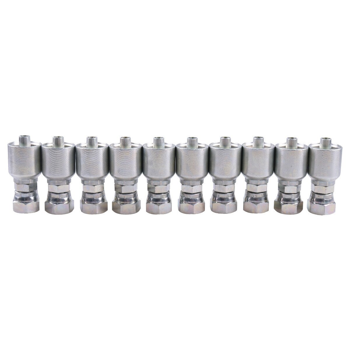 10X Hydraulic Hose Fitting With 3/8" Flat Face Seal Thread 1JS43-6-6 for Parker