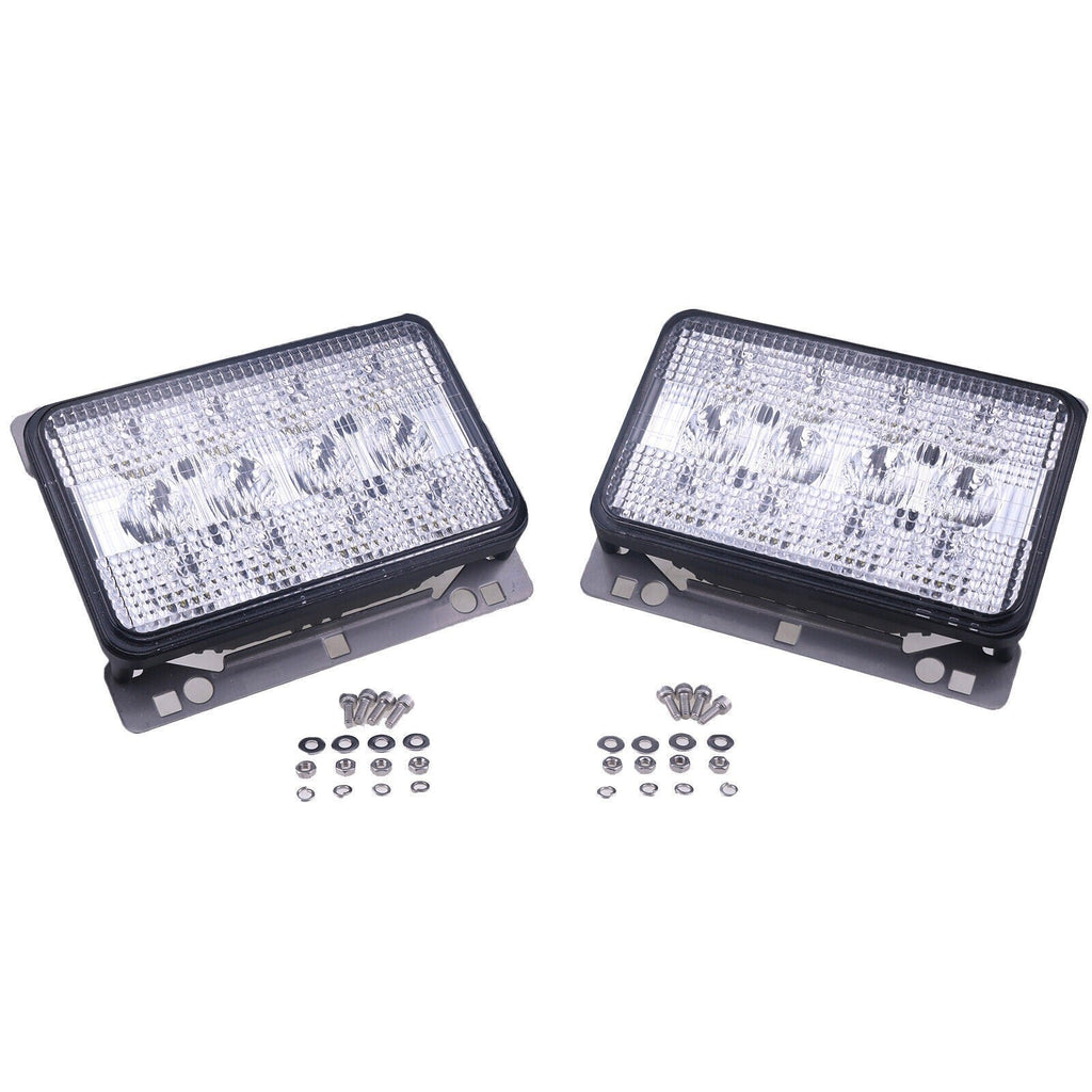 2X 6"x4" LED Headlights Front Hood Light AL152329 for John Deere 5225 5325 5425