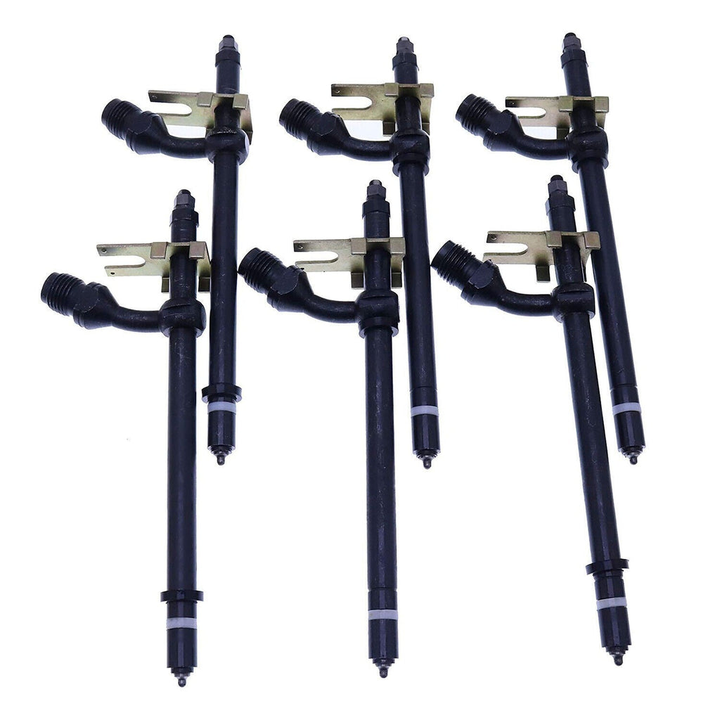 6X Fuel Injector A138322 A62809 for CASE 336B 336D 880B 980B 300C 400C 1070 970