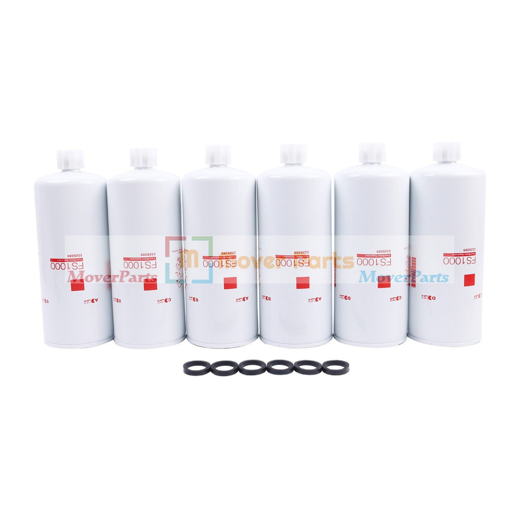 6PCS Fuel Water Separator Filter For Fleetguard FS1000 Cummins 3329289