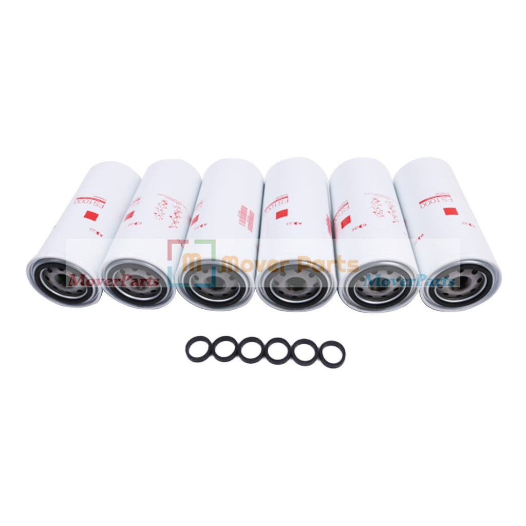 6PCS Fuel Water Separator Filter For Fleetguard FS1000 Cummins 3329289