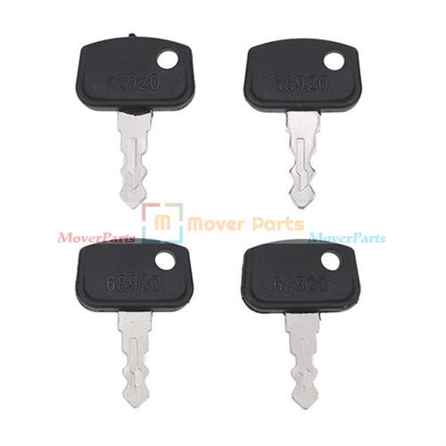 4PCS Ignition Key 68920 for Kubota Utility Vehicles RTV400 RTV500 RTV900 RTV1140