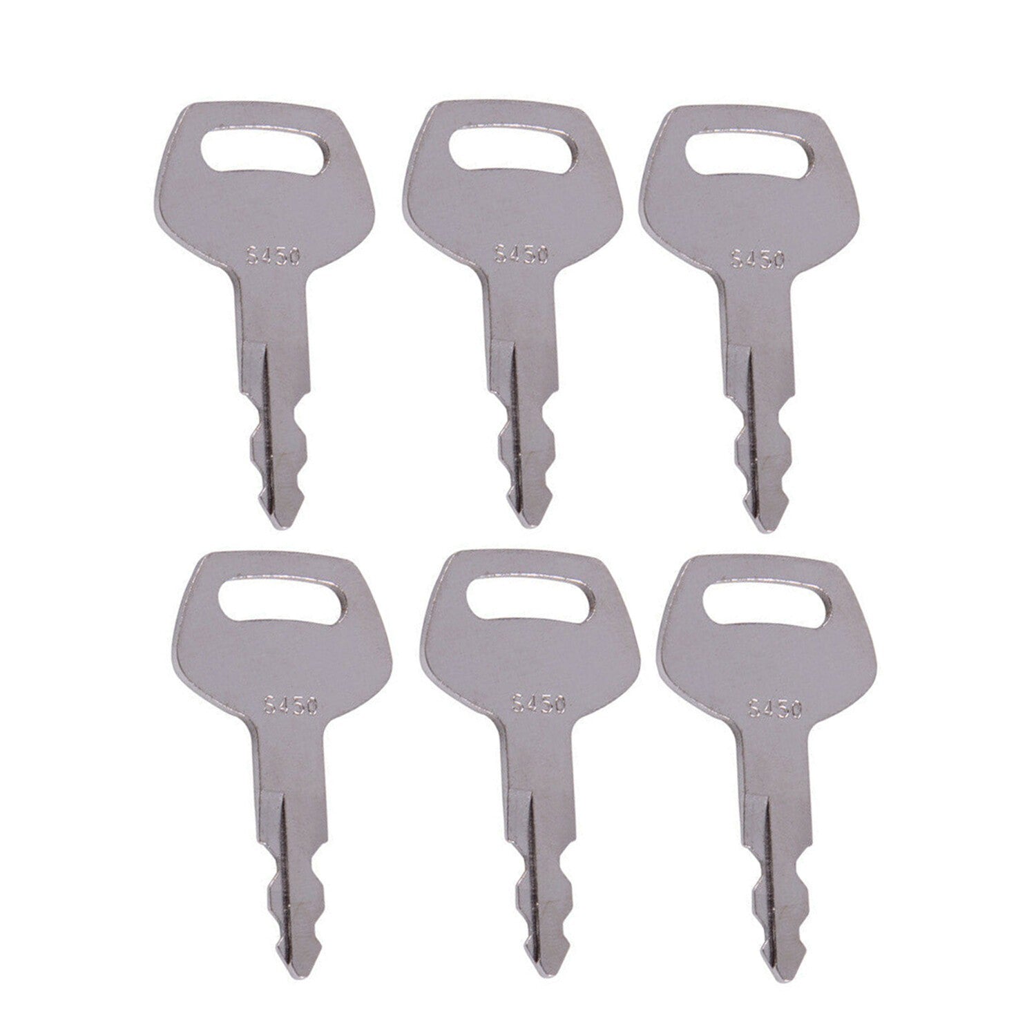 6X Heavy Equipment Ignition Keys S450 For Case Linkbelt JCB Sumitomo Excavator