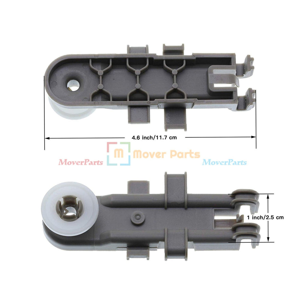 4PACK Upper Dishrack Wheel 8268743 for Whirlpool Kenmore KitchenAid Dishwasher