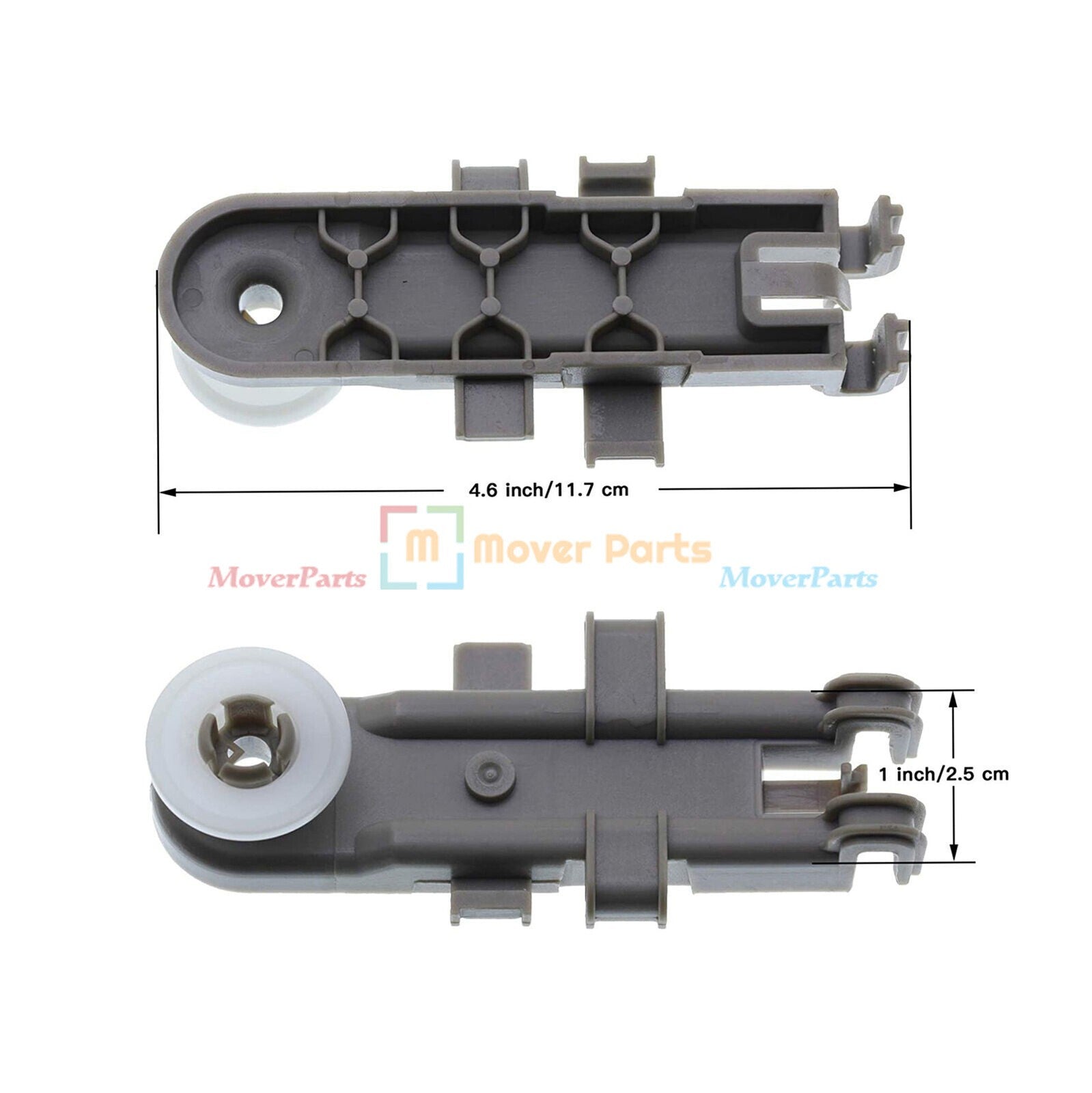 4PACK Upper Dishrack Wheel 8268743 for Whirlpool Kenmore KitchenAid Dishwasher