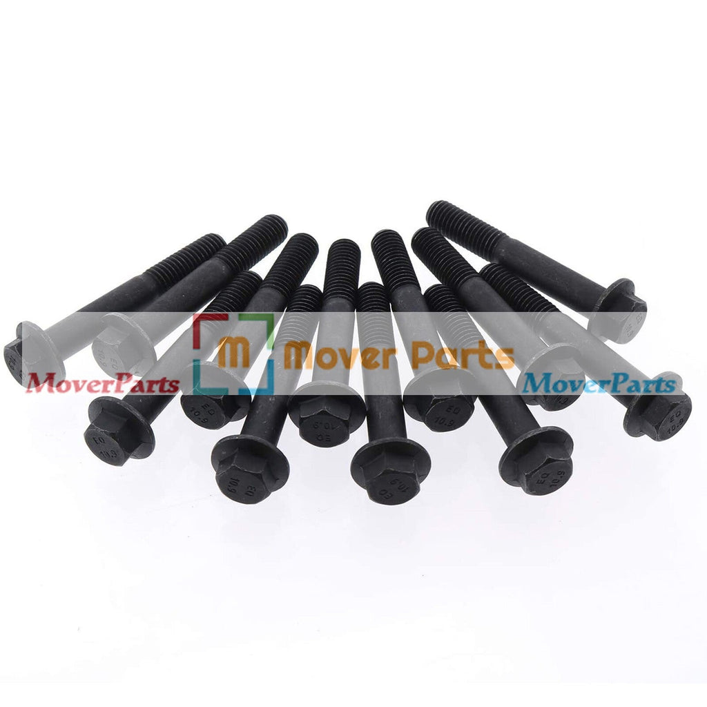 12Pcs Exhaust Manifold Bolt 3944593 for 94-98 Dodge 5.9L 12 Valve Cummins Engine
