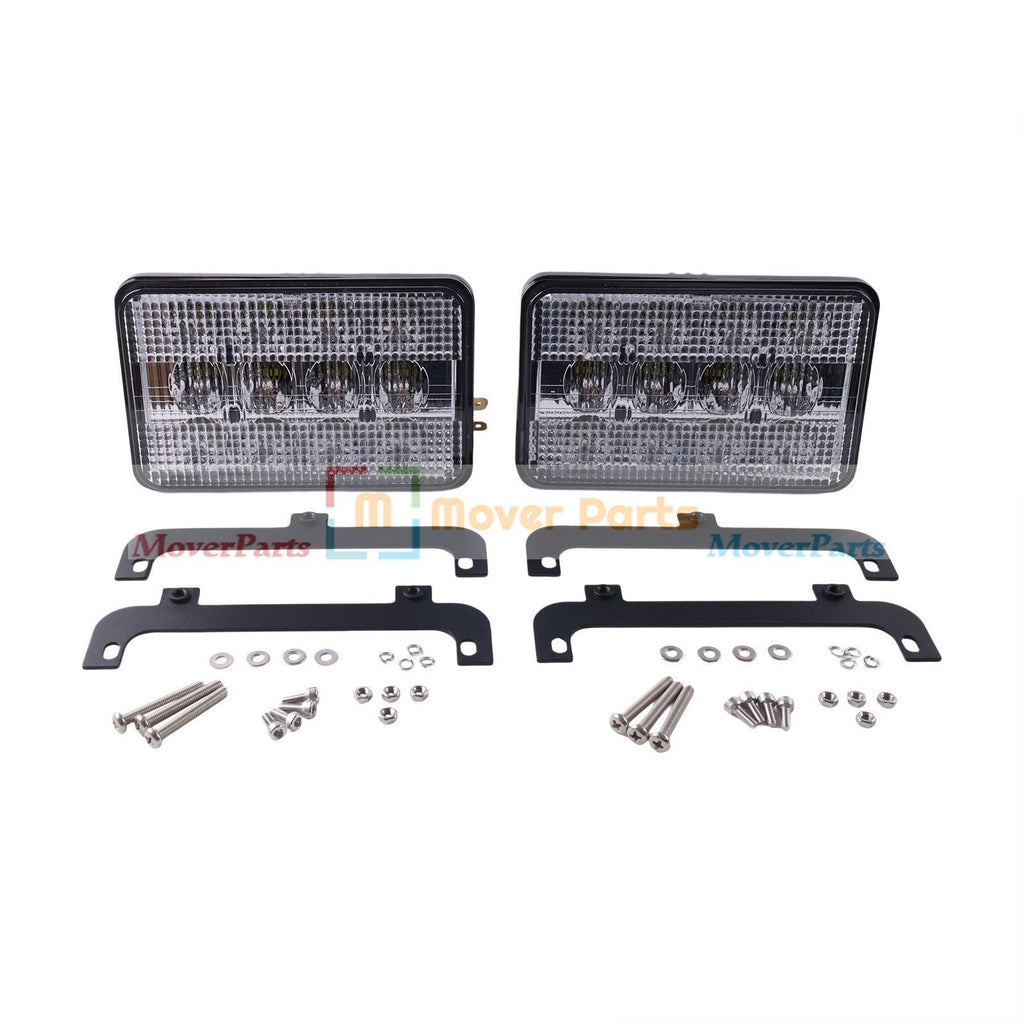2X LED Headlight 3809346M91 3713799M91 for MF Tractors 6120 6130 8120 8140 8210