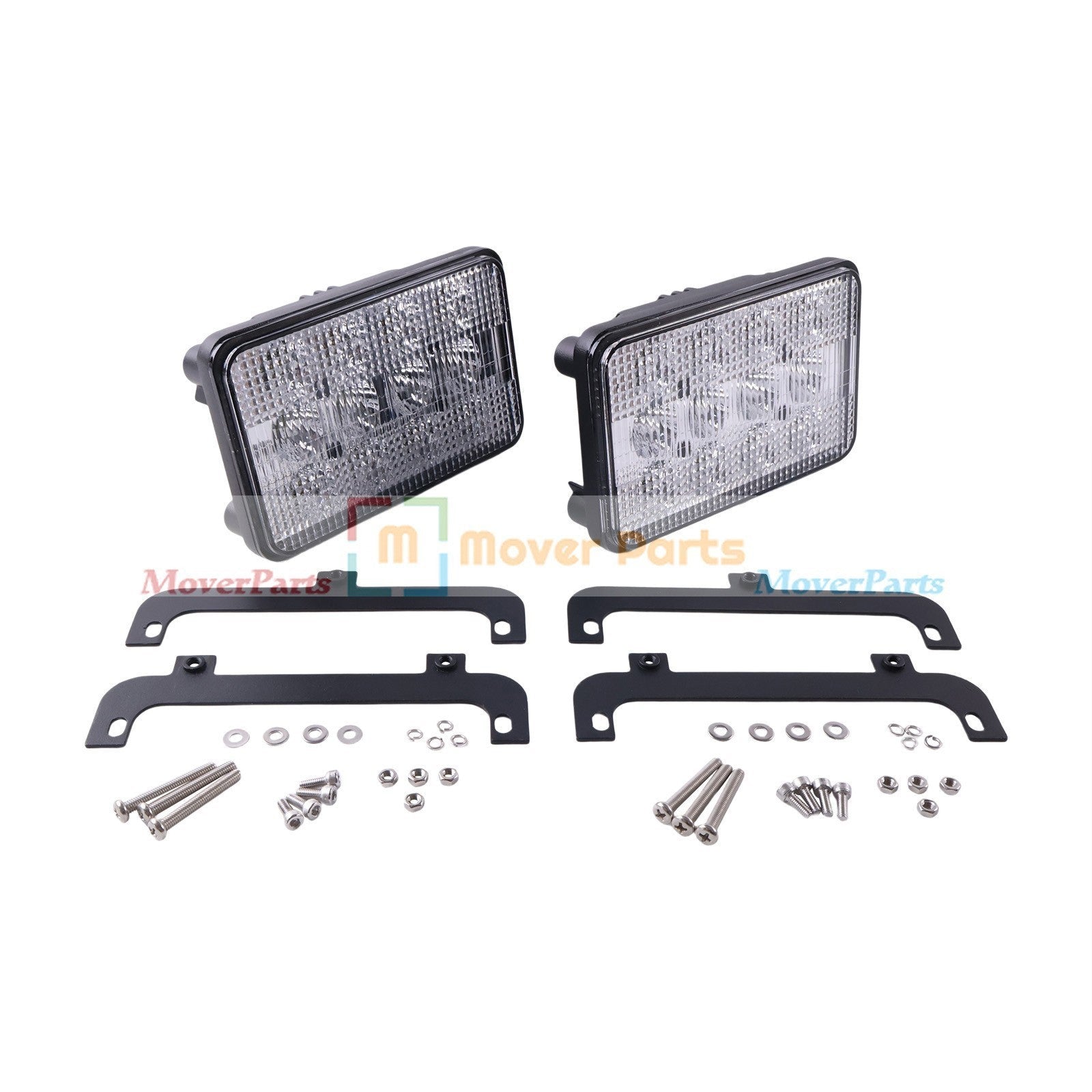 2X LED Headlight 3809346M91 3713799M91 for MF Tractors 6120 6130 8120 8140 8210