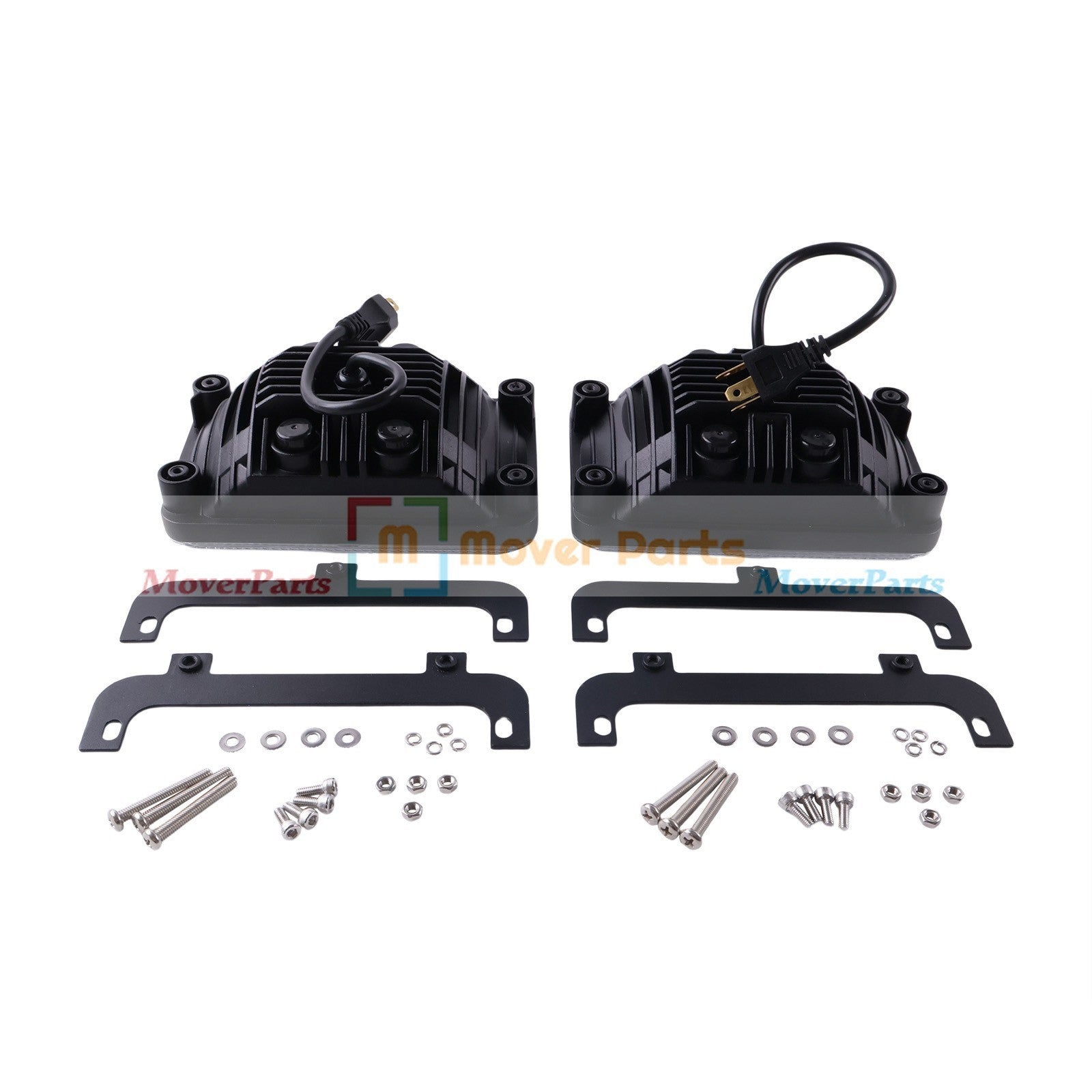 2X LED Headlight 3809346M91 3713799M91 for MF Tractors 6120 6130 8120 8140 8210
