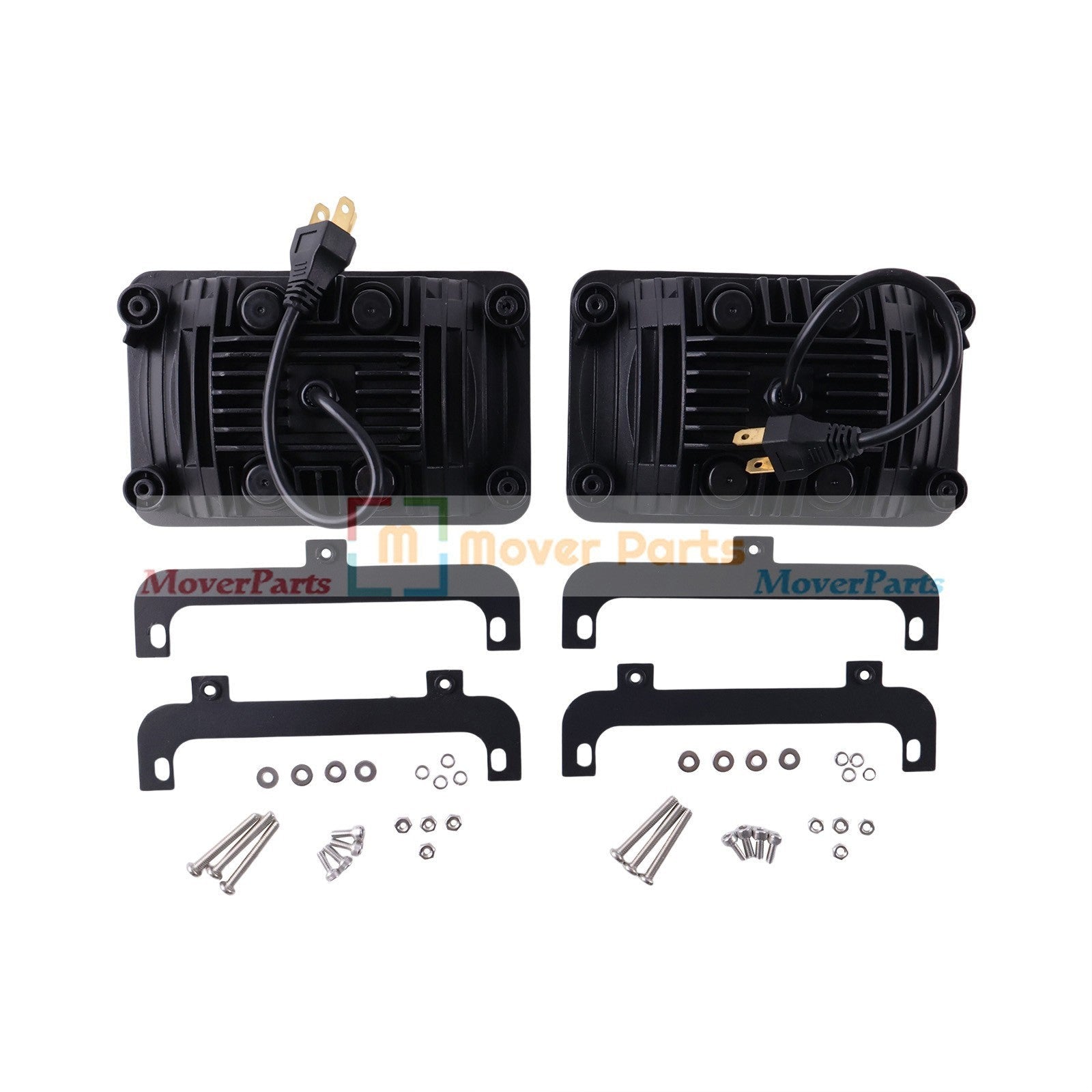 2X LED Headlight 3809346M91 3713799M91 for MF Tractors 6120 6130 8120 8140 8210