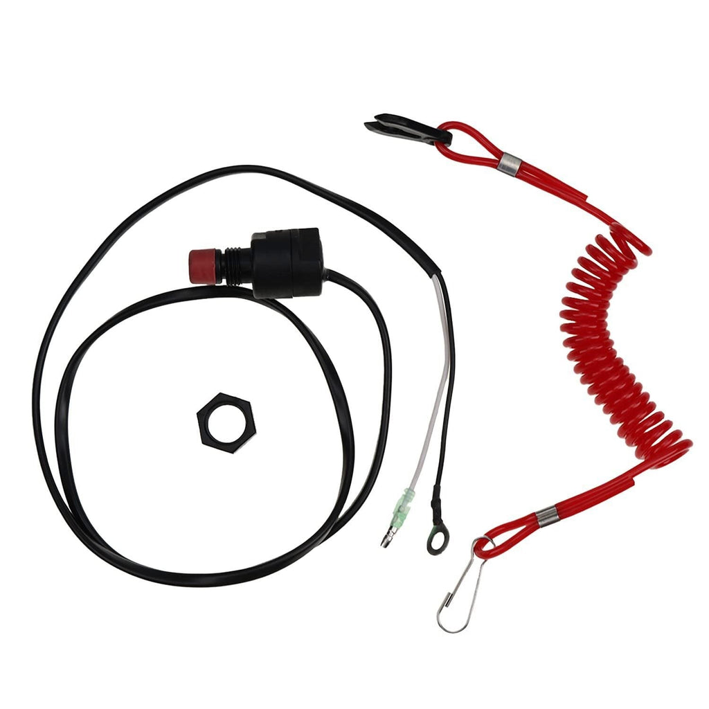 Kill Stop Switch Safety Lanyard 6E9-82575-09 for Yamaha Outboard Motor 15-40HP