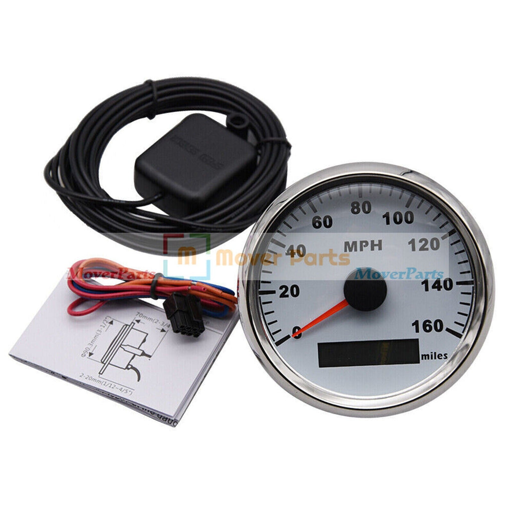 85mm 0-160MPH GPS Speedometer 910-10005 for Eling Car Boat Motorcycle Truck Car
