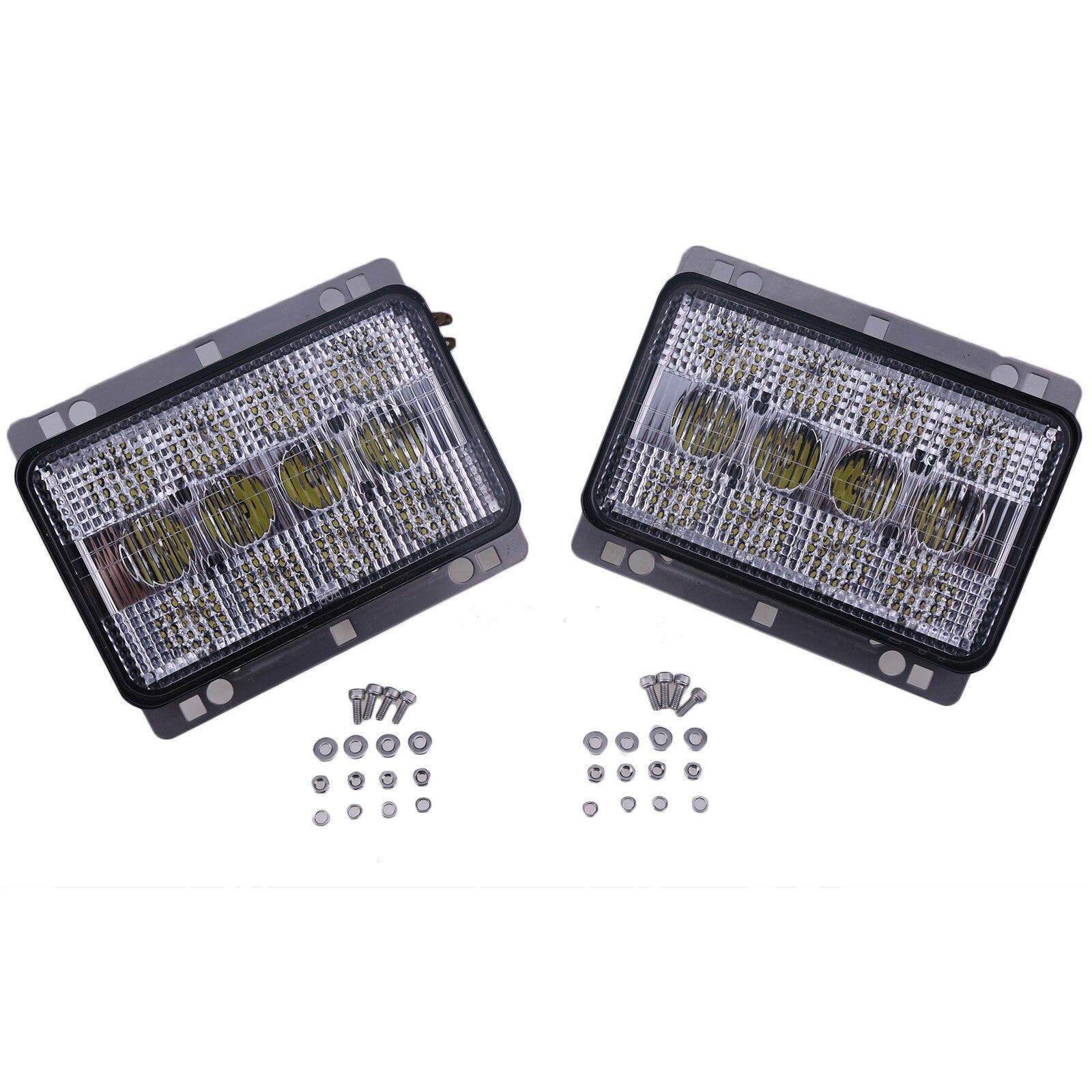 2X LED Headlight AL152328 RE269110 For John Deere 5045D 5055D 5075E 6120 6320+