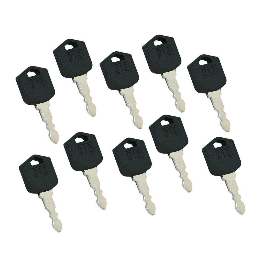 (10) Ignition Keys for Doosan Daewoo Forklift D25 D35 G25 G35 # 212, D554212