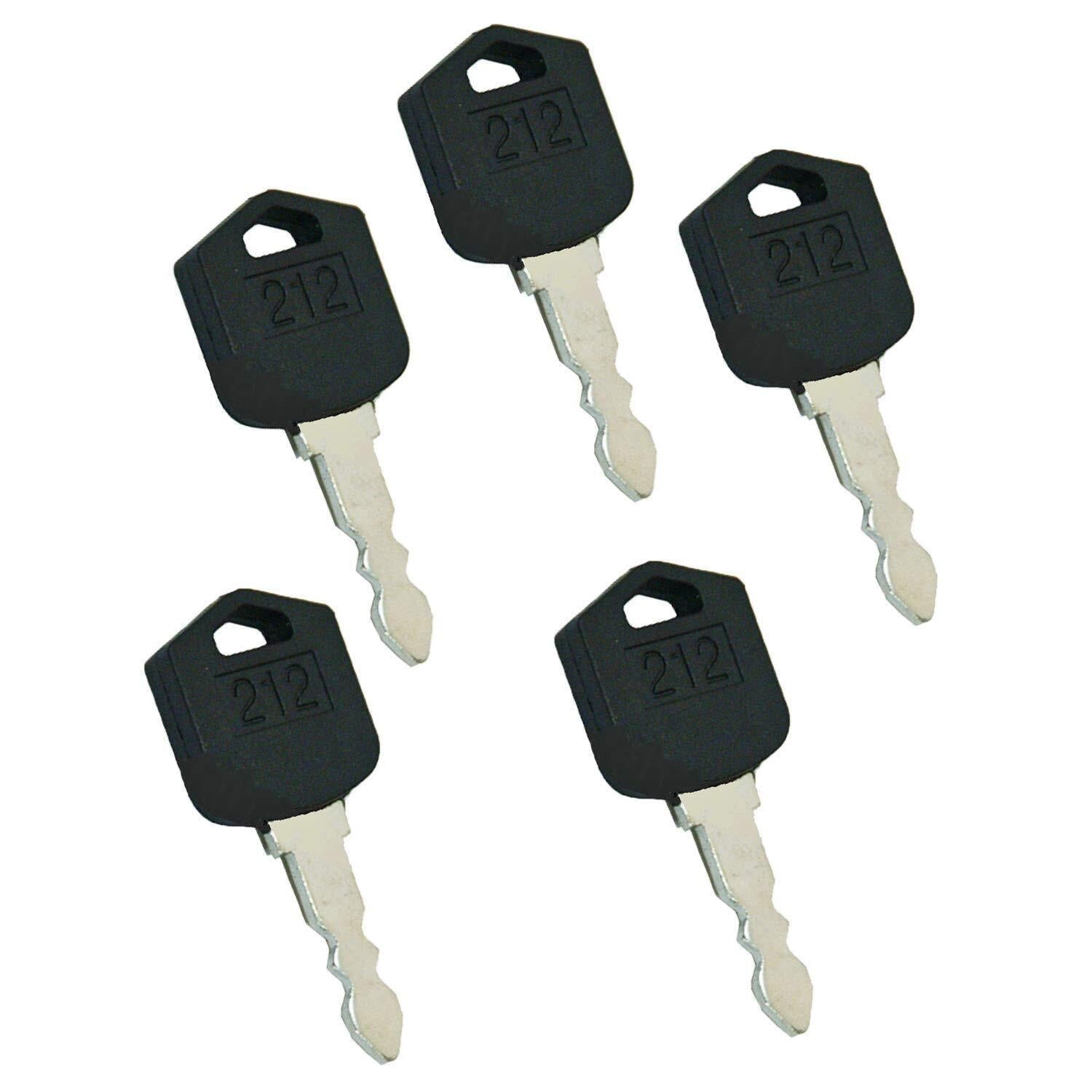 (10) Ignition Keys for Doosan Daewoo Forklift D25 D35 G25 G35 # 212, D554212