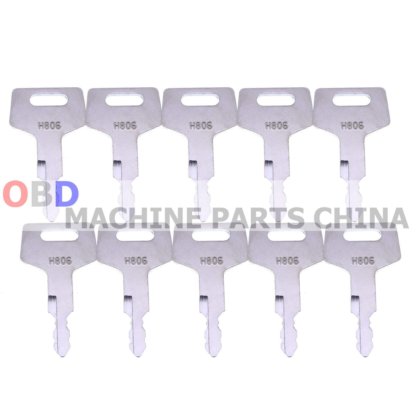 10X Ignition Keys H806 Heavy Equipment Key for Takeuchi Hitachi Gehl 17001-00019