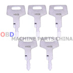 10X Ignition Keys H806 Heavy Equipment Key for Takeuchi Hitachi Gehl 17001-00019