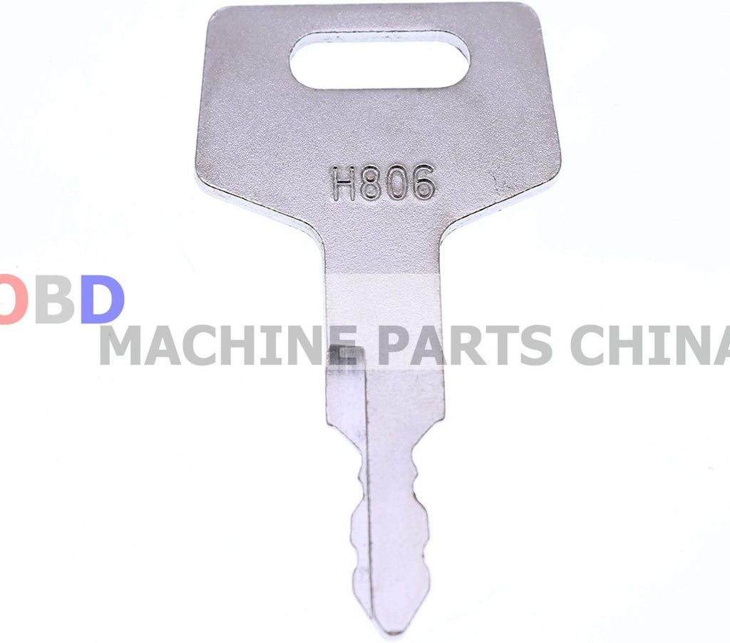 10X Ignition Keys H806 Heavy Equipment Key for Takeuchi Hitachi Gehl 17001-00019