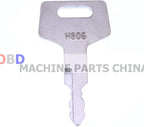 10X Ignition Keys H806 Heavy Equipment Key for Takeuchi Hitachi Gehl 17001-00019