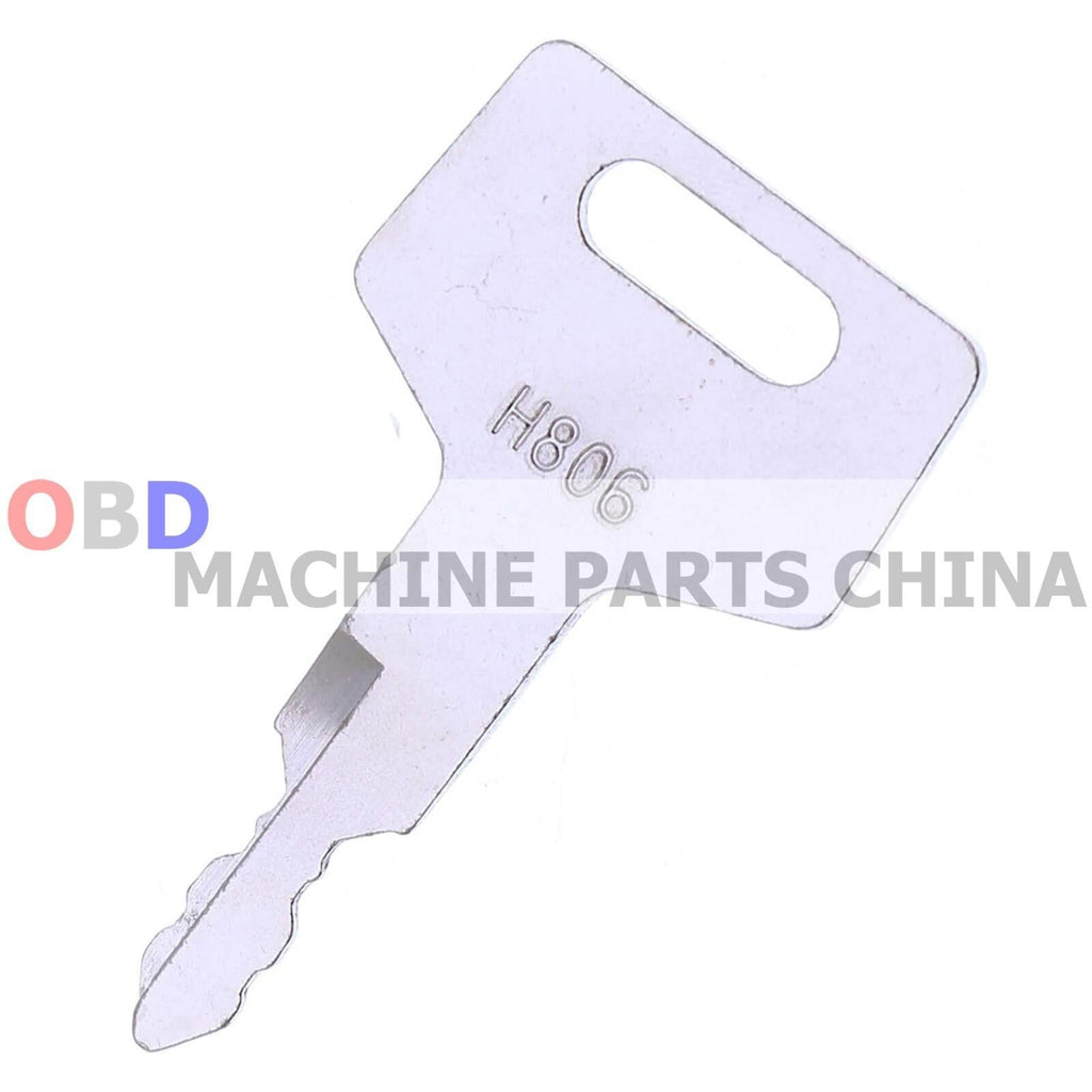 10X Ignition Keys H806 Heavy Equipment Key for Takeuchi Hitachi Gehl 17001-00019
