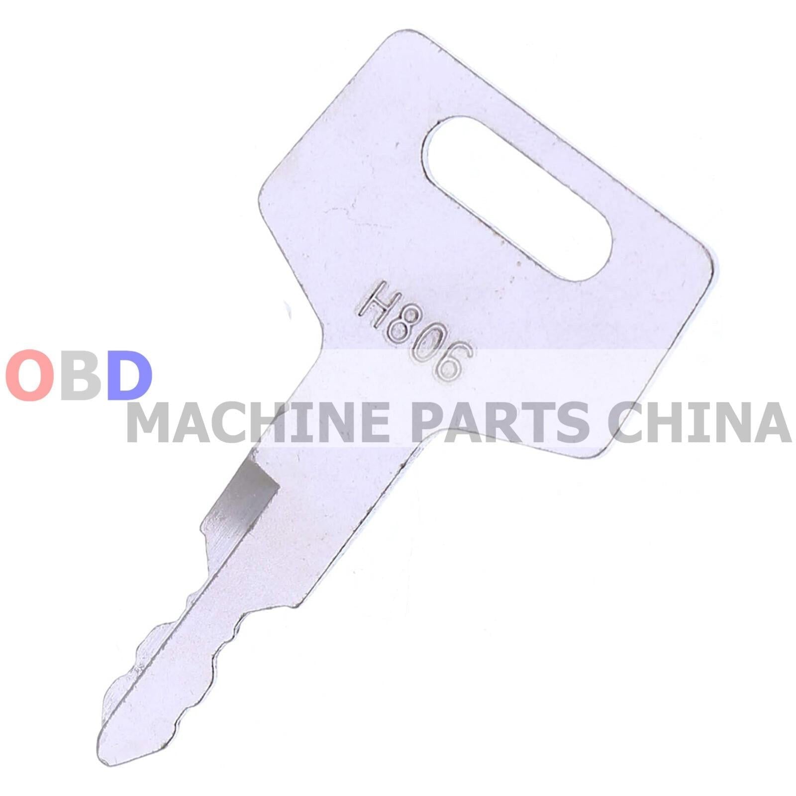 10X Ignition Keys H806 Heavy Equipment Key for Takeuchi Hitachi Gehl 17001-00019