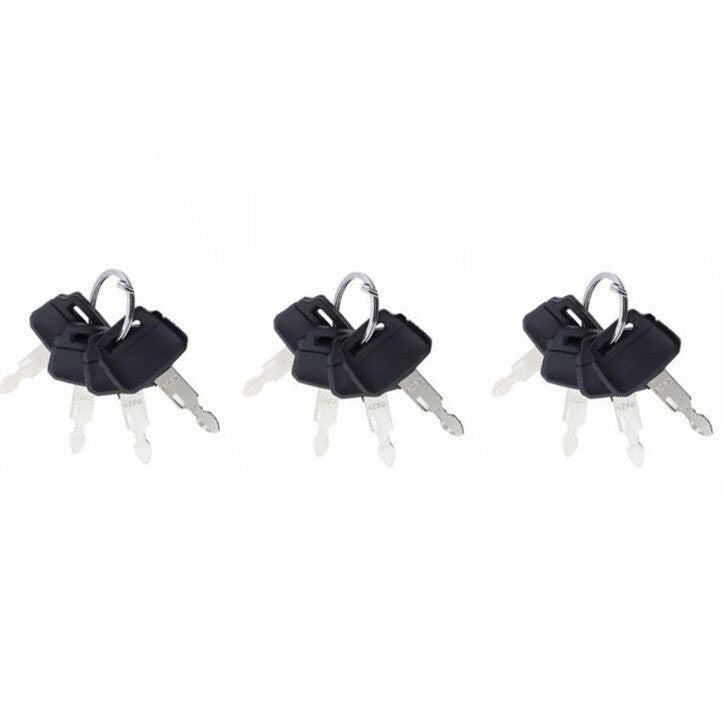 12 PCS Keys K250 2420WL2420 for Kobelco Kawasaki Case Excavator Wheel Loaders