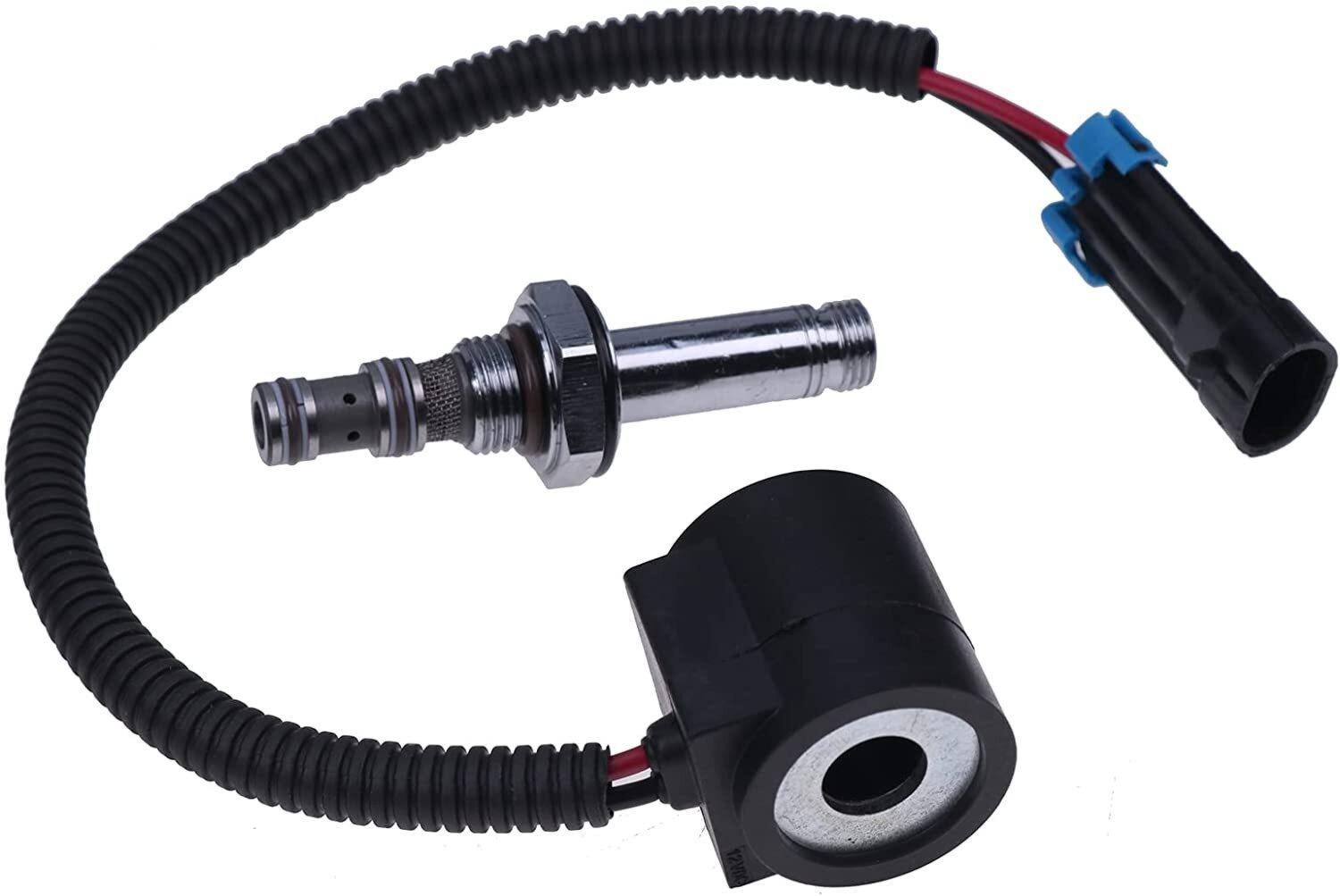 12V Solenoid Coil w/Spool Valve Set for Bobcat 753 763 773 853 863 864 S330