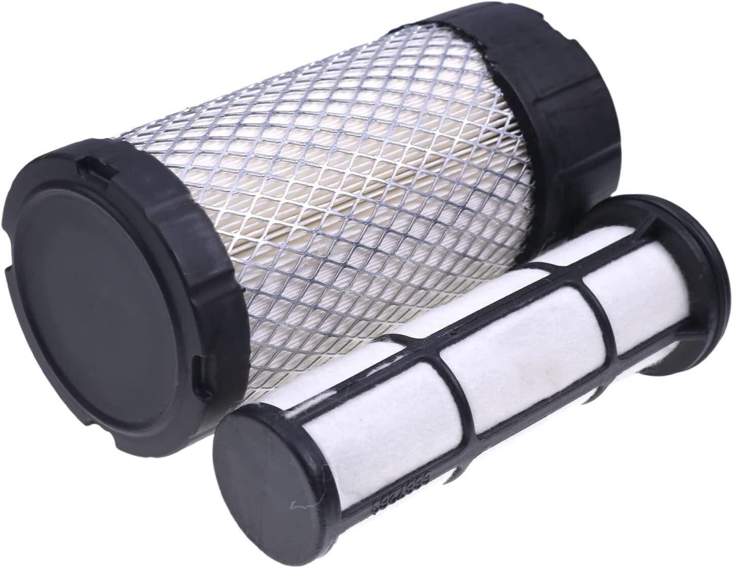 2 Air Filters Set Replace Fleetguard  AF26116 - AF26350 Bobcat 6687262 - 6687263