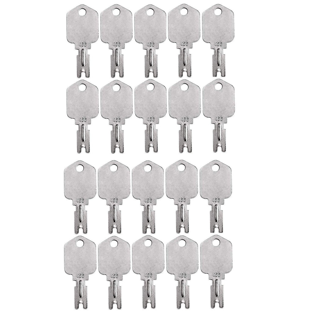 20PCS Ignition Key 166 186304 for Clark Crown Gradall Gehl Hyster Komatsu Yale
